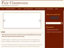 Tablet Screenshot of fairclassrooms.com